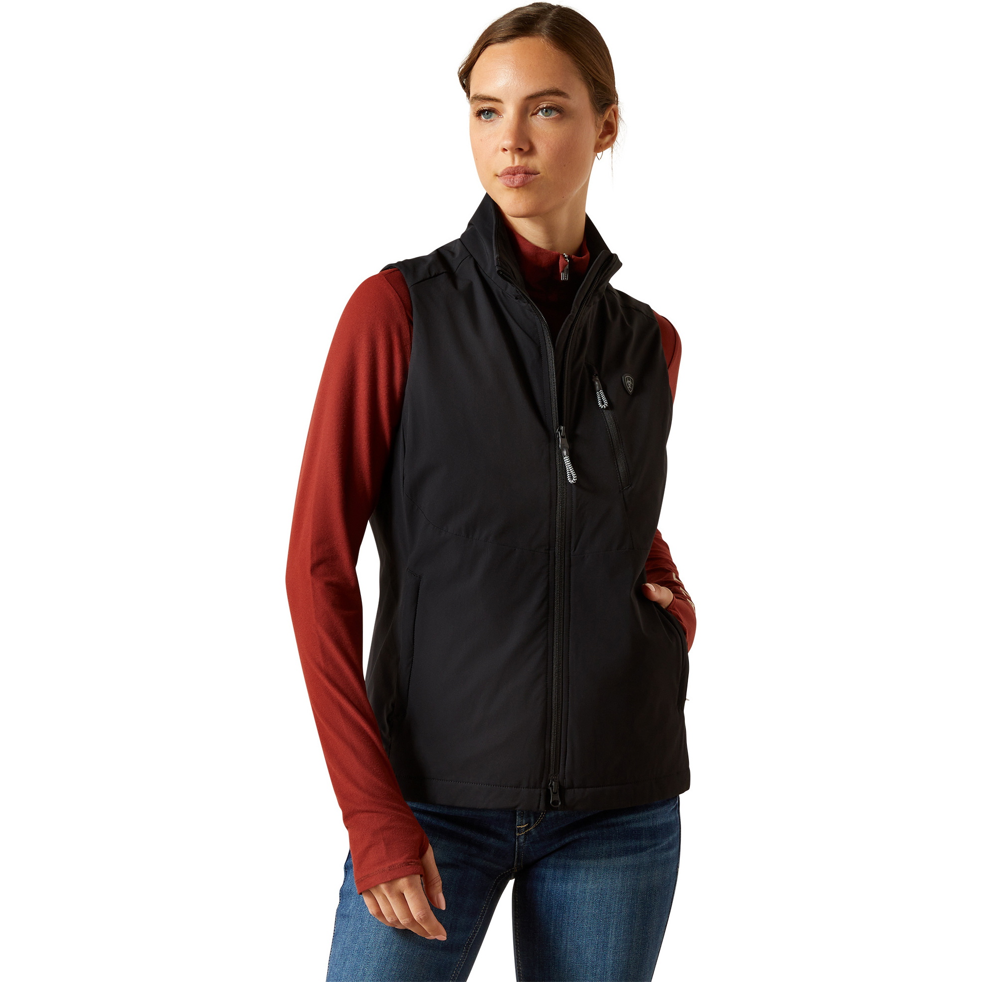 2025 Ariat Womens Rion Stretchshell Vest 10062387 - Black
